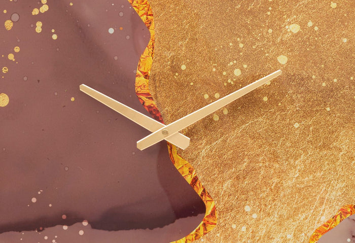 Mauro Ferretti Glody Ronde wandklok in veelkleurige houtvezels