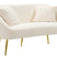 Mauro Ferretti Soffy Sofa 2 stoelen in metaal en witte stof