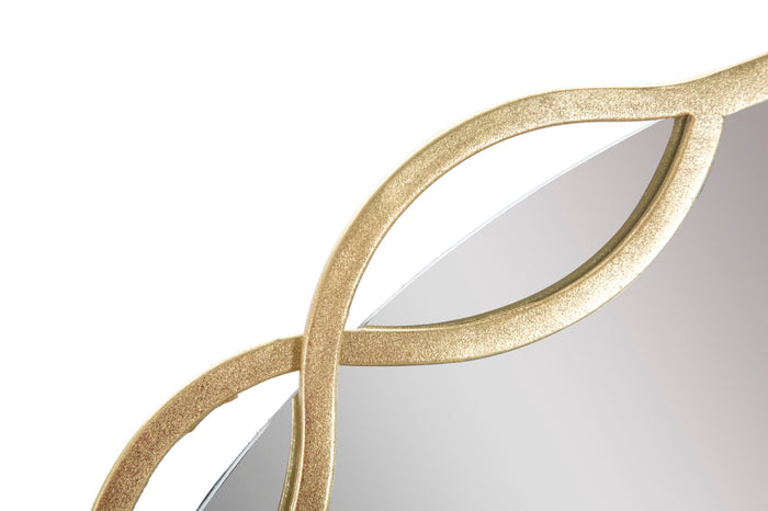 Mauro Ferretti ELeonor Ronde wandspiegel in verguld metaal