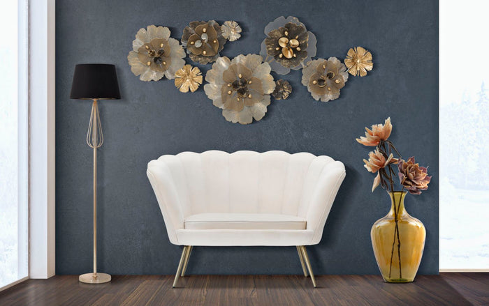 Mauro Ferretti Vienna 2-zitsbank  in beige stof