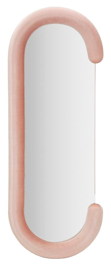 Mauro Ferretti Chantal Wandspiegel in roze fluweel