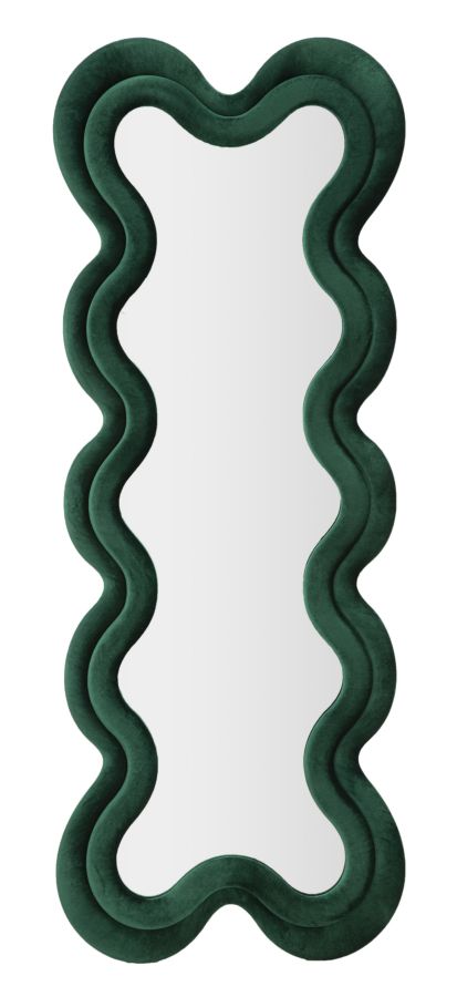Mauro Ferretti Monica Wandspiegel in groen fluweel