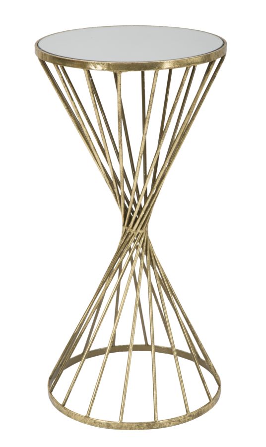 Mauro Ferretti Hypnos Tafel in goud metaal met spiegel