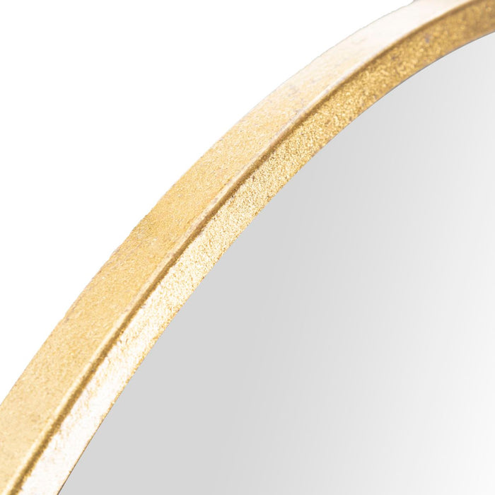 Mauro Ferretti Elegant Wandspiegel met minimaal frame in goud metaal