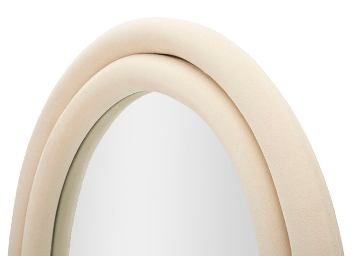 Mauro Ferretti Cloe Wandspiegel in fluweel beige