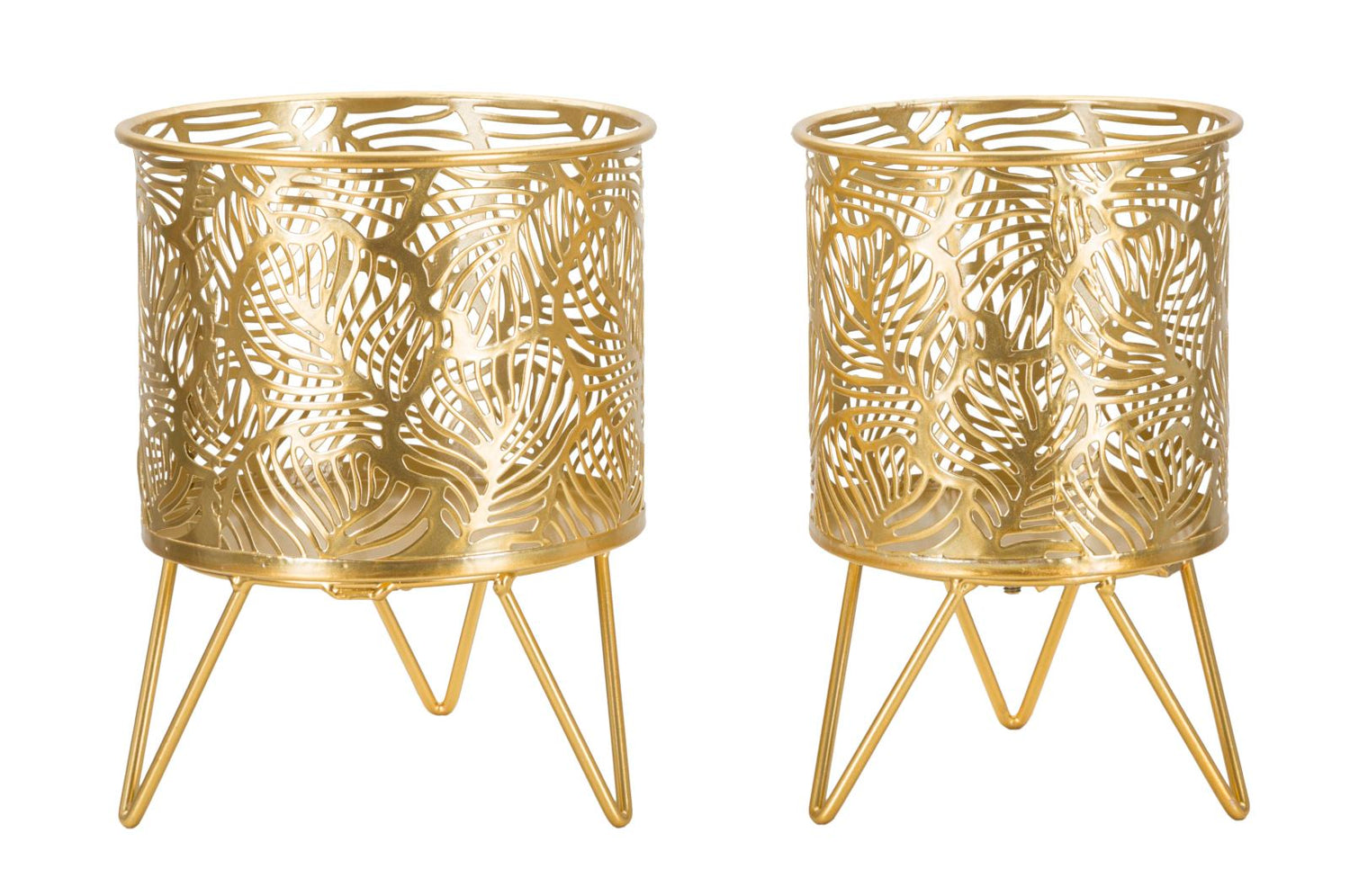 Mauro Ferretti Naty Set van 2 pothouders in goud metaal