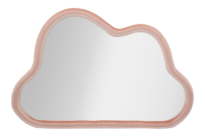 Mauro Ferretti Cloud Wandspiegel in roze fluweel