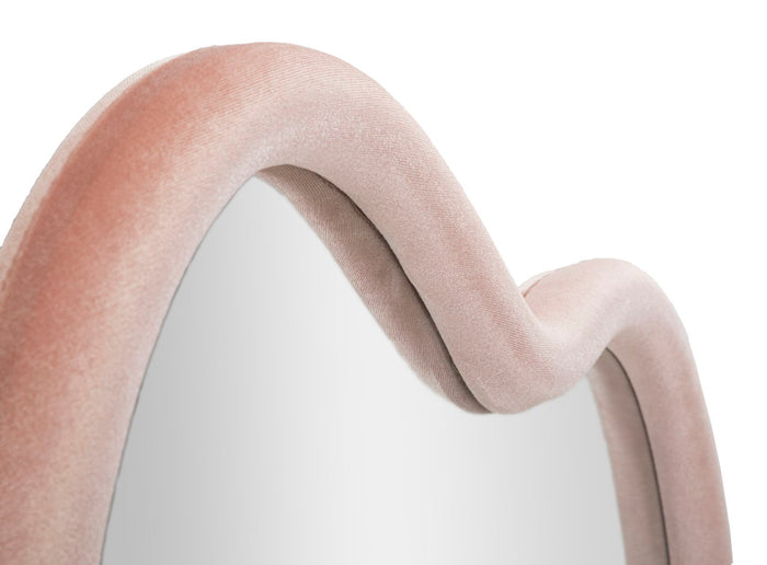 Mauro Ferretti Cloud Wandspiegel in roze fluweel
