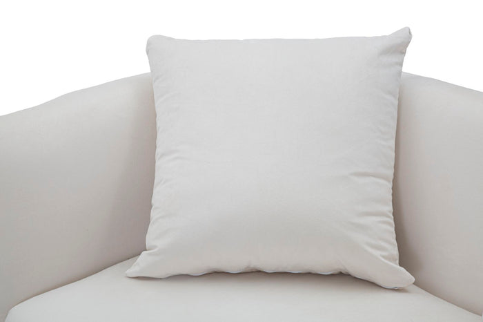 Mauro Ferretti Bucarest 2-zitsbank van beige stof met gouden poten