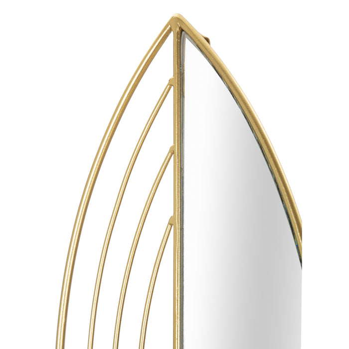 Mauro Ferretti Leaf Set van 2 wandkandelaars in goud metaal