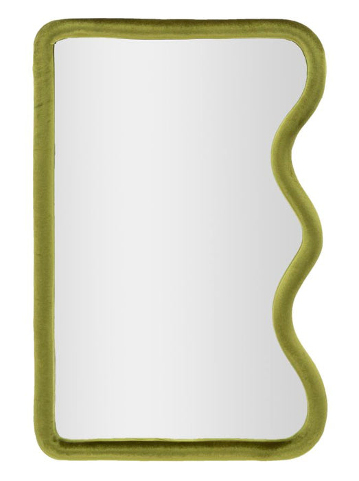 Mauro Ferretti Tod Wandspiegel in grijs fluweel