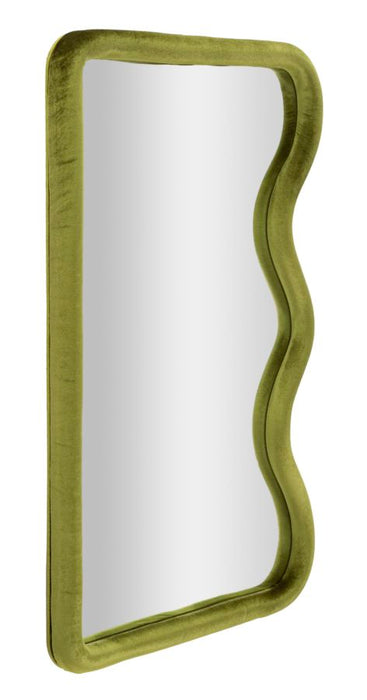 Mauro Ferretti Tod Wandspiegel in grijs fluweel