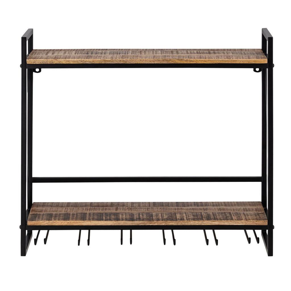 SVJ Wijnrek - 25x60x54 cm - Hout - Zwart