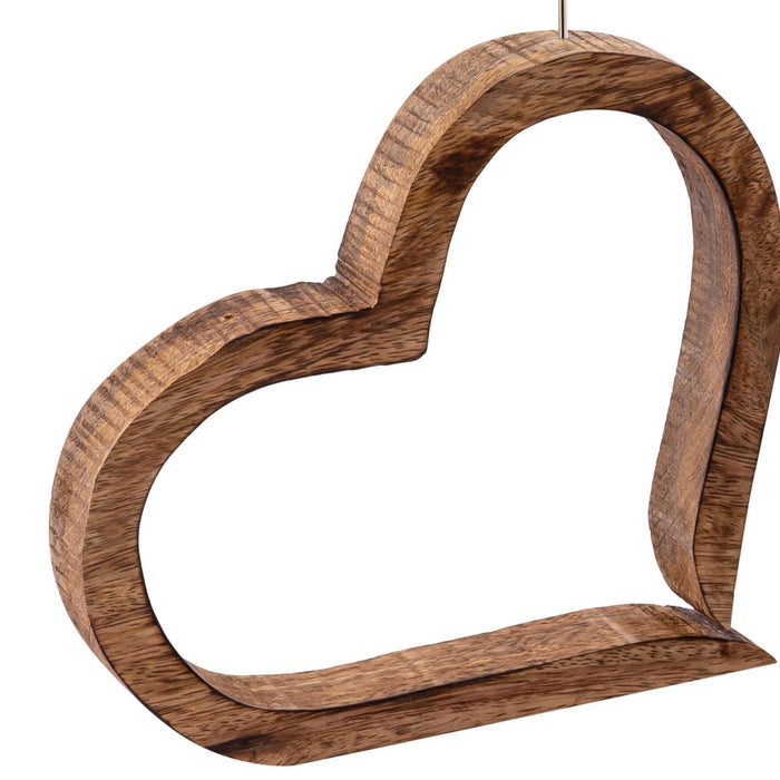 SVJ Fotolijstje  - 3 x 18 x 16 cm - Hout - Bruin - Set van 2