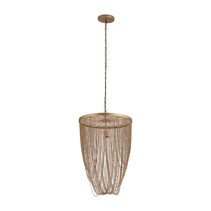 PTMD Hanglamp Nishan - 50x50x70 cm - Ijzer - Goud