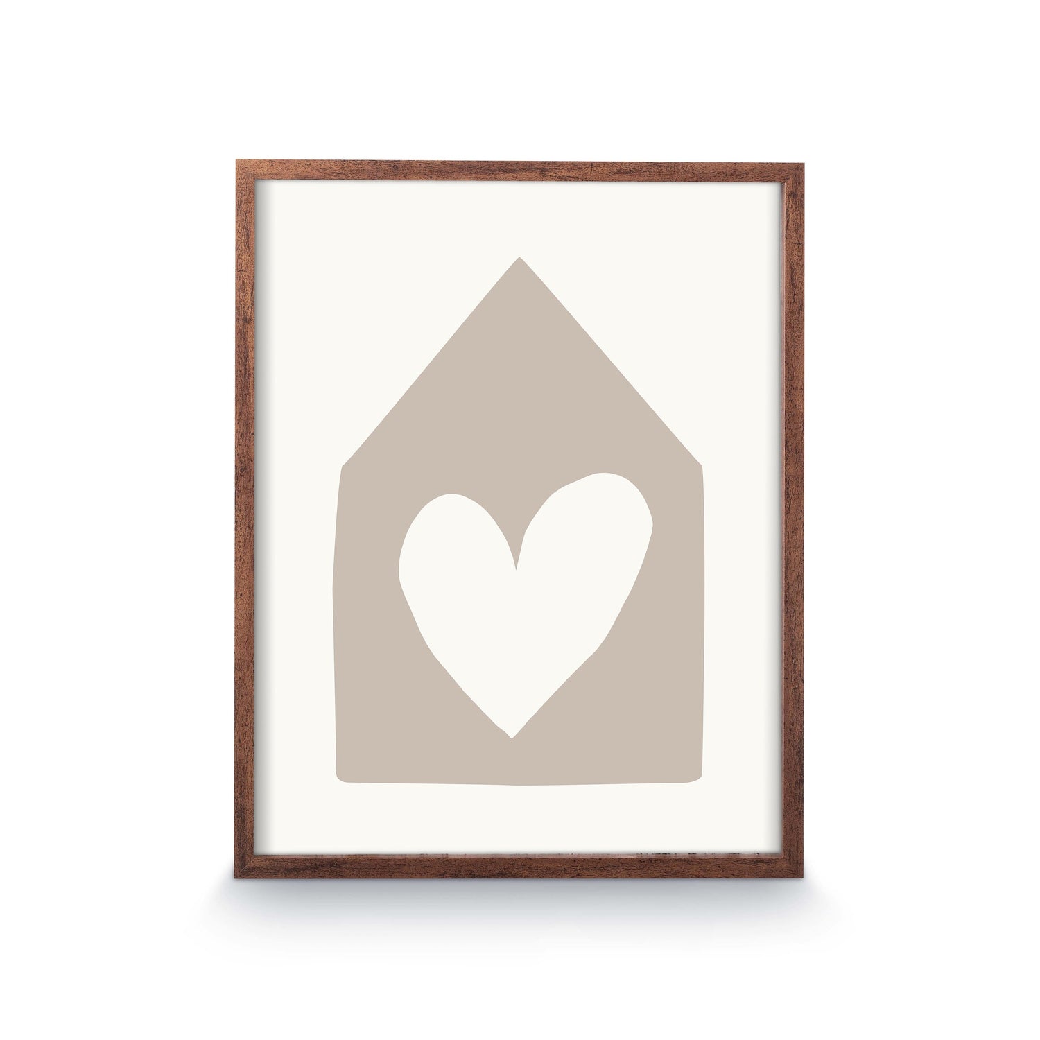 vtwonen - Fotolijst - Hangend fotolijstje - Bruin - Hout - 41x51x2.5cm