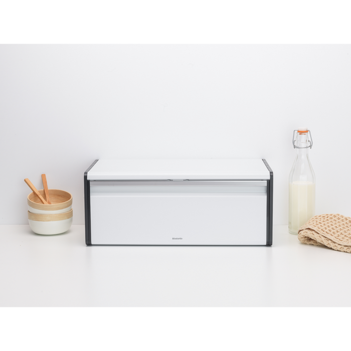 Broodtrommel met klepdeksel - White