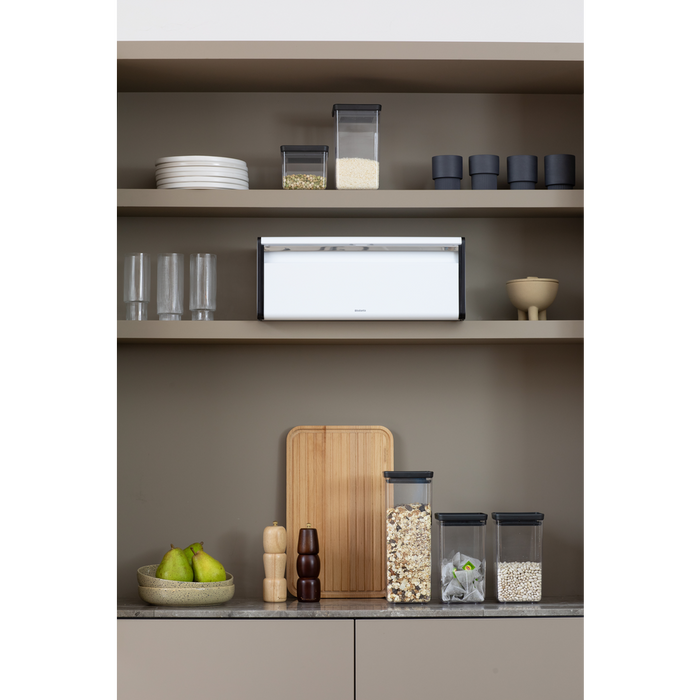 Broodtrommel met klepdeksel - White