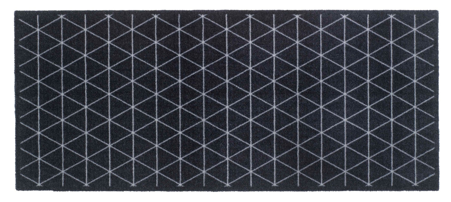 MD Entree - Design mat - Universal - Triangle Silver - 67 x 150 cm