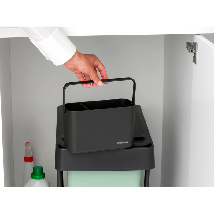 SinkSide aanrecht organiser met vaatdoekhouder - Dark Grey