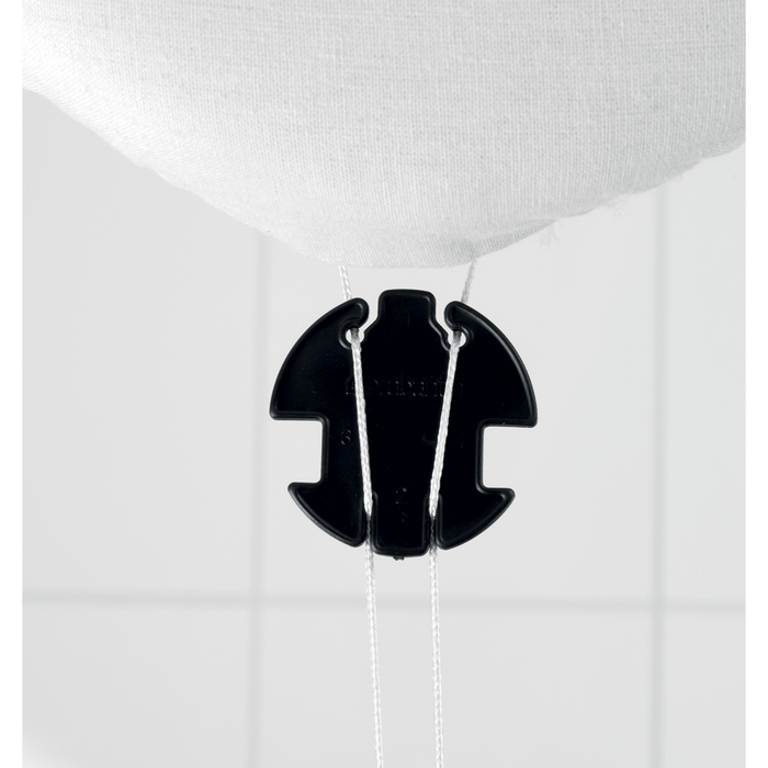 Strijkplank C, 124x45 cm met solide strijkijzerhouder - Ecru