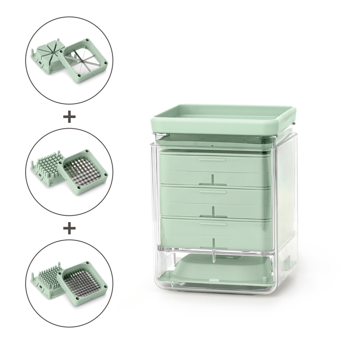 Tasty+ groentesnijder - Jade Green