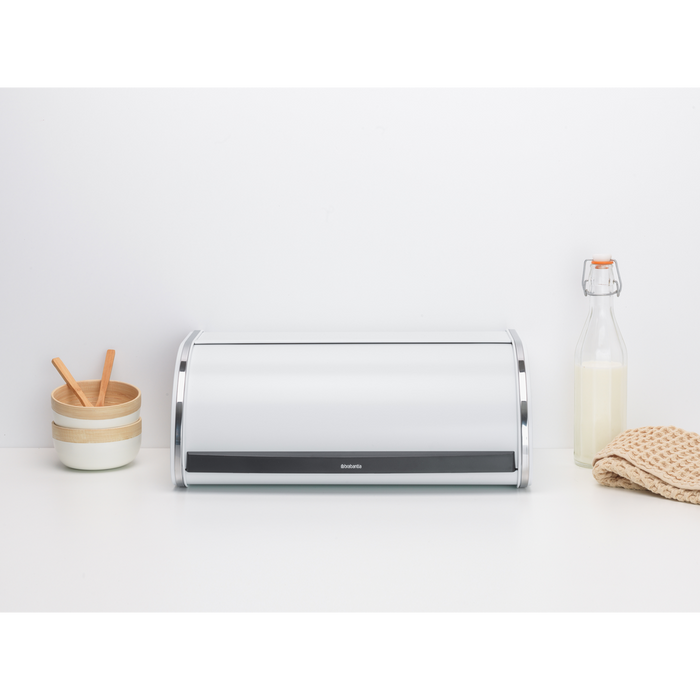 Broodtrommel met schuifdeksel - White