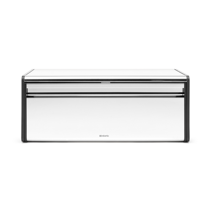 Broodtrommel met klepdeksel - Brilliant Steel