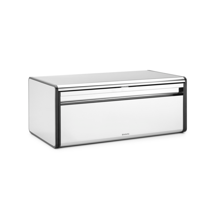 Broodtrommel met klepdeksel - Brilliant Steel