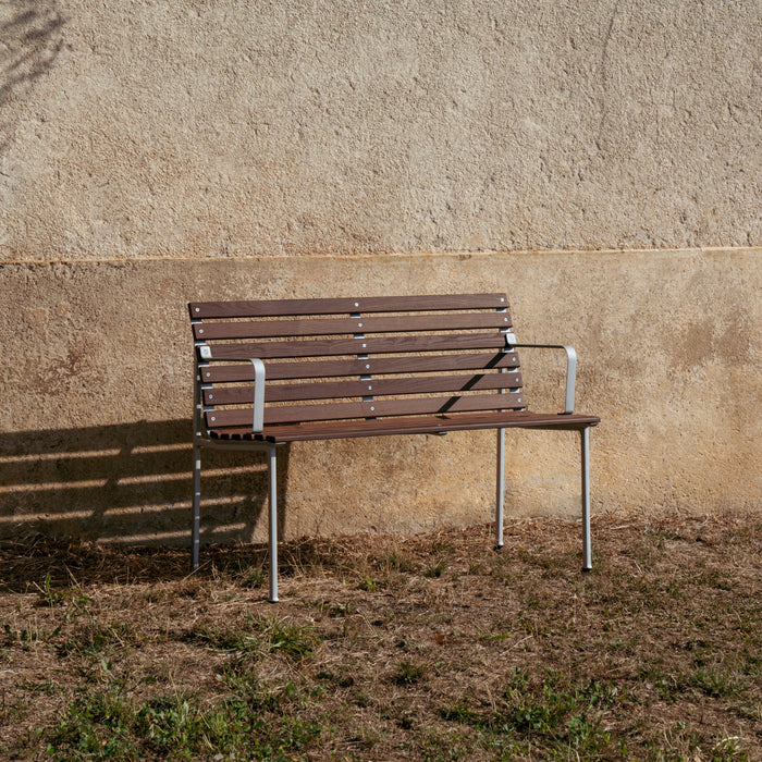 HAY Traverse Tuinbank 2,5-zits met Armleuning - Essenhout