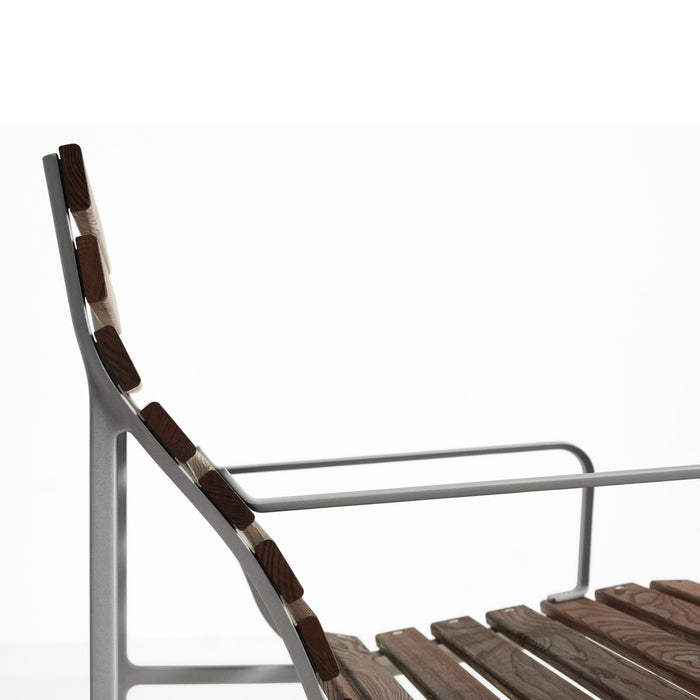 HAY Traverse Lounge Armstoel - Essenhout