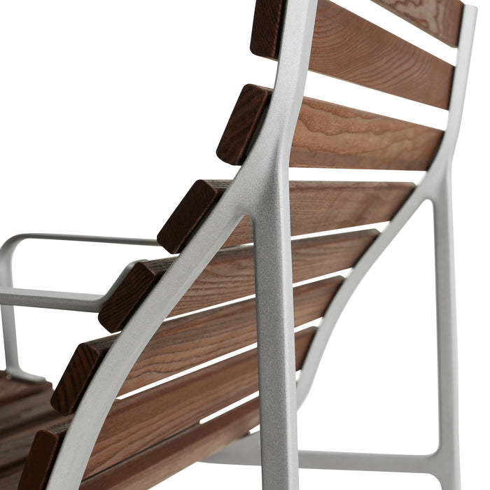 HAY Traverse Lounge Armstoel - Essenhout