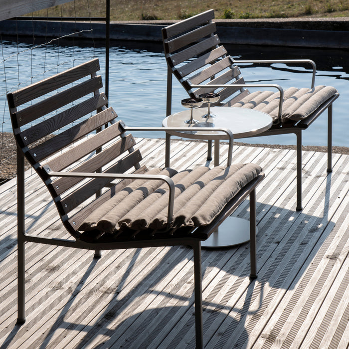 HAY Traverse Lounge Armstoel - Essenhout