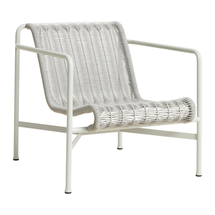 HAY Palissade Cord Lounge Chair Low - Lichtgrijs