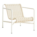 HAY Palissade Cord Lounge Chair Low - Crème Wit