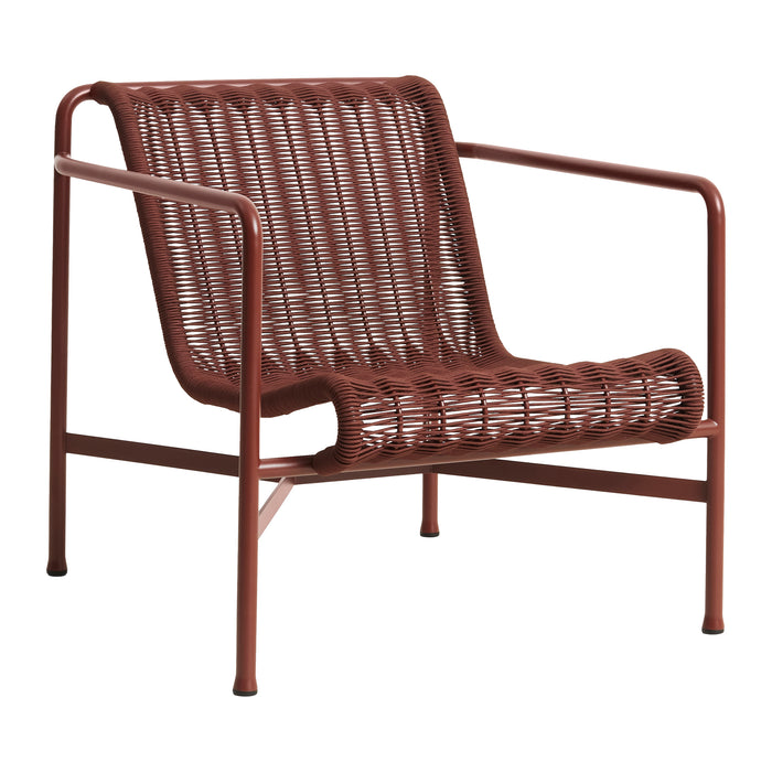 HAY Palissade Cord Lounge Chair Low - Iron Red