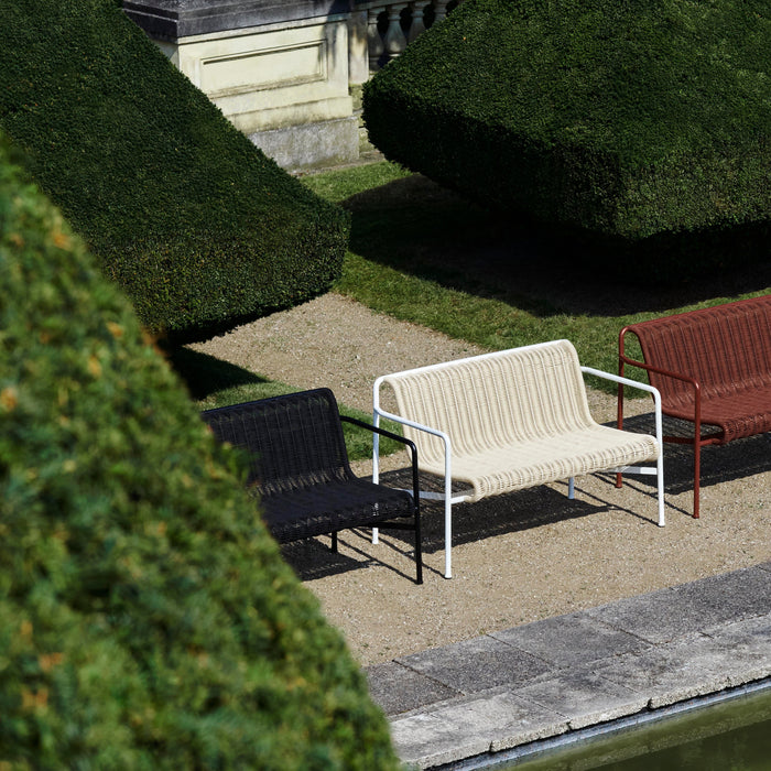 HAY Palissade Cord Tuinbank 2,5-zits met Armleuning - Antraciet