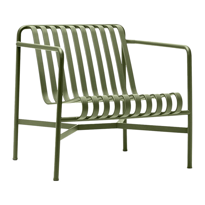 HAY Palissade Lounge Chair Low - Olijfgroen
