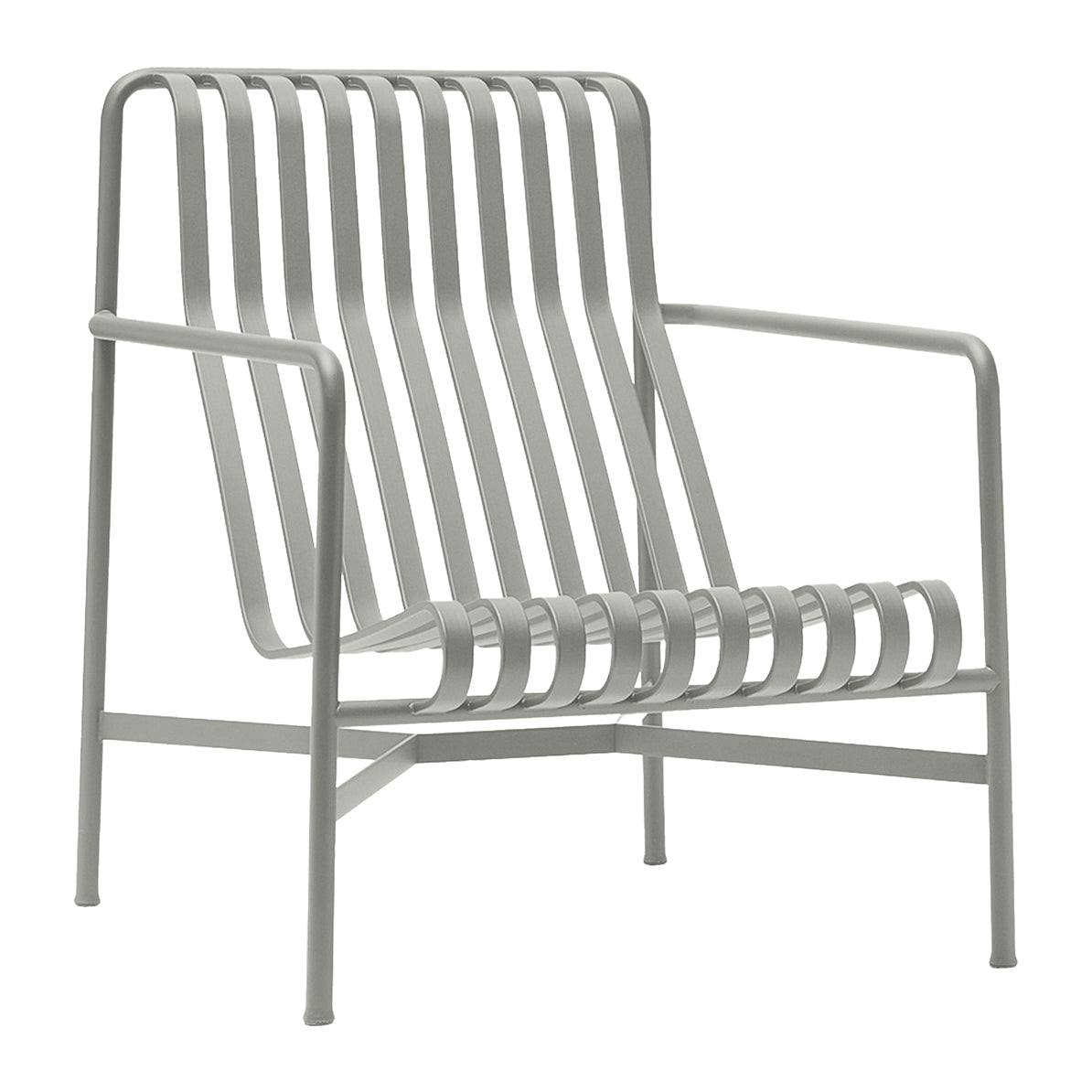 HAY Palissade Lounge Chair High - Lichtgrijs