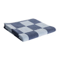 HAY Check Handdoek - Staal Blauw