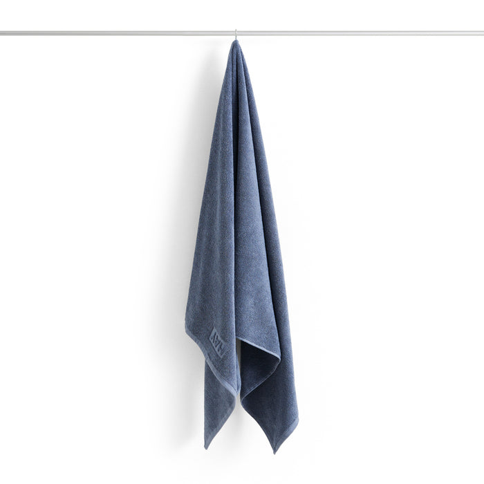 HAY Mono Handdoek L 140 x B 70 cm  - Staal Blauw