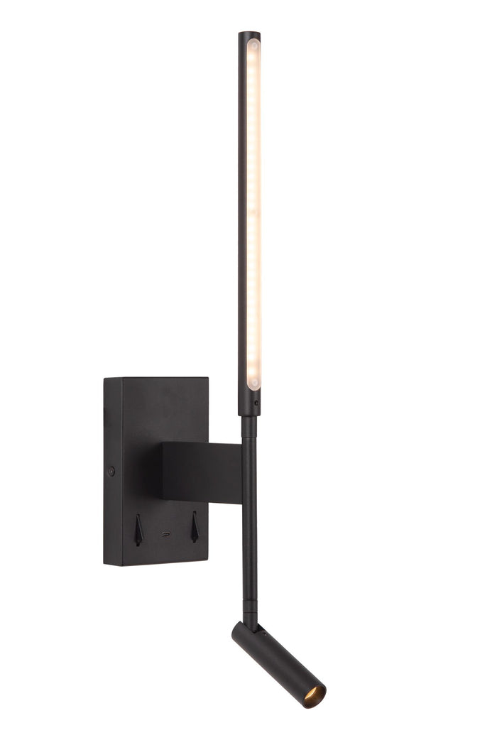 Lucide FINAN Wandlamp - Zwart