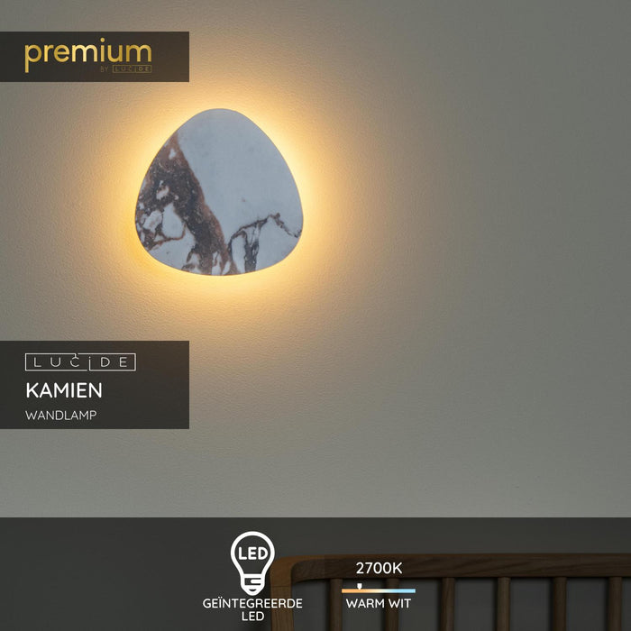 Lucide Premium KAMIEN Wandlamp - Wit