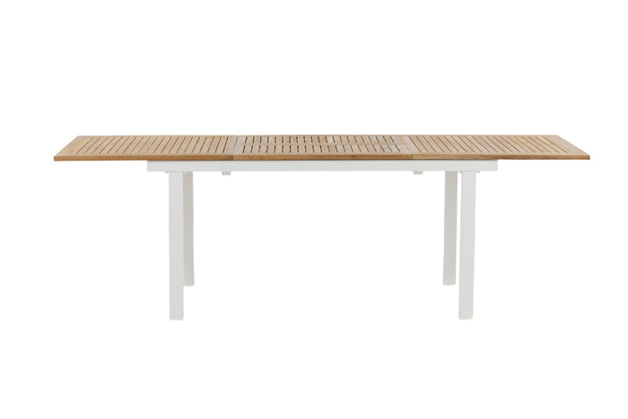 Fjôrd - Eettafel Wit 160|240cm - Teakhout - Panama