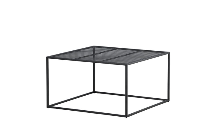 Fjôrd - Salontafel Zwart 80cm - Staal - Netz