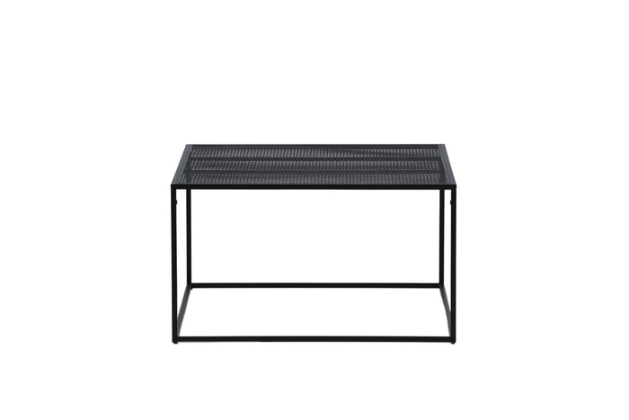 Fjôrd - Salontafel Zwart 80cm - Staal - Netz