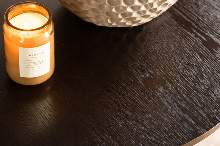 Fjôrd - Salontafel Bruin Ø80cm - MDF - Bianca