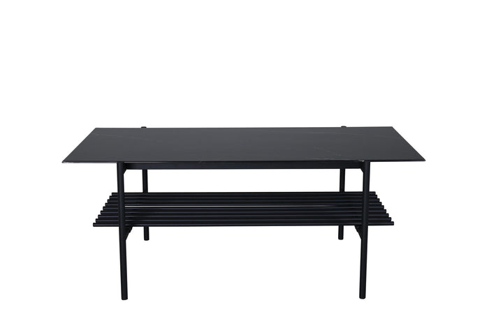 Fjôrd - Salontafel Zwart Marmer 120cm - Glas - Von