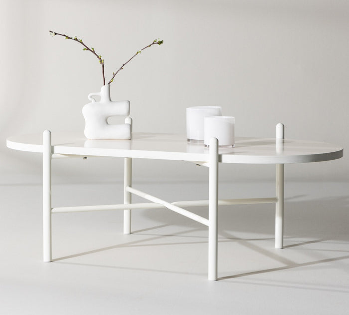 Fjôrd - Salontafel Beige 120cm - MDF - Pueblo