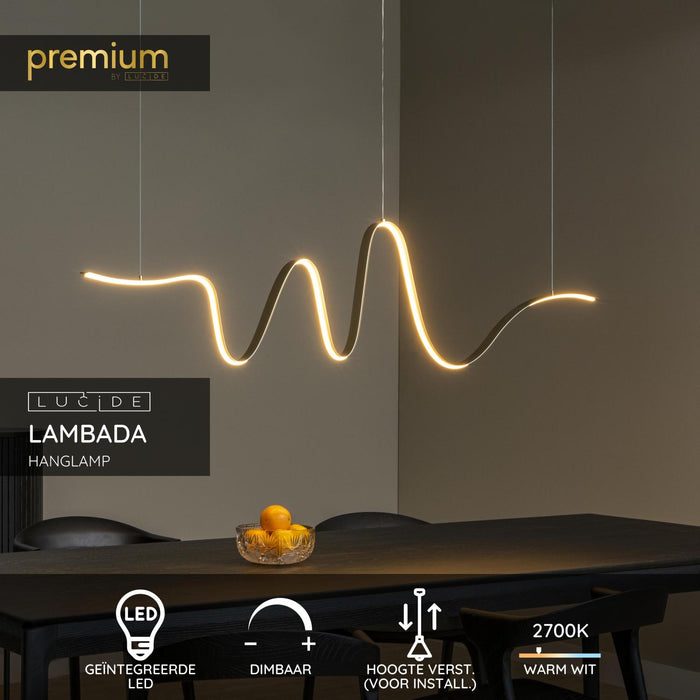 Lucide Premium LAMBADA Hanglamp - Mat Goud | Messing